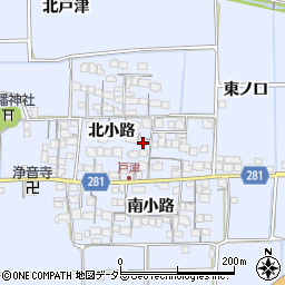 京都府八幡市戸津北小路31周辺の地図