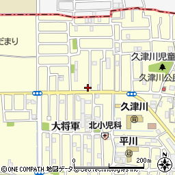 京都府城陽市平川浜道裏3-20周辺の地図