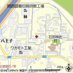 京都府八幡市上津屋里垣内26周辺の地図