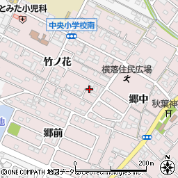 愛知県額田郡幸田町横落竹ノ花57-2周辺の地図