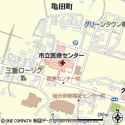 日本調剤　亀山薬局周辺の地図
