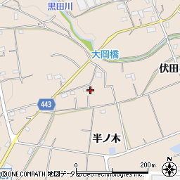 愛知県新城市黒田伏田周辺の地図
