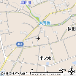 愛知県新城市黒田（伏田）周辺の地図