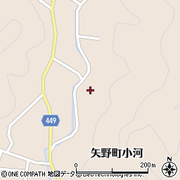 兵庫県相生市矢野町小河461周辺の地図