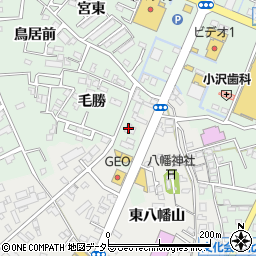 愛知県西尾市下町毛勝81周辺の地図