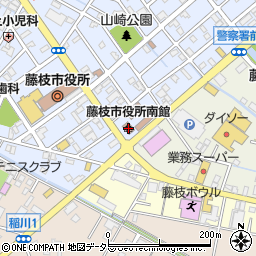 藤枝市役所　産業振興部企業立地戦略課周辺の地図