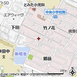 愛知県額田郡幸田町横落竹ノ花115周辺の地図