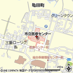 三重県亀山市亀田町466-1周辺の地図