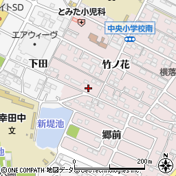 愛知県額田郡幸田町横落竹ノ花114-1周辺の地図