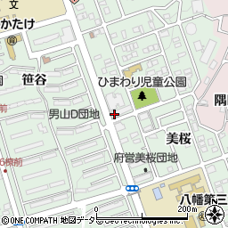 京都府八幡市男山美桜5-44周辺の地図