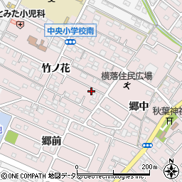 愛知県額田郡幸田町横落竹ノ花57-3周辺の地図