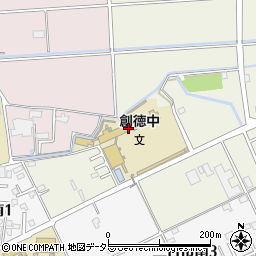 鈴鹿市立創徳中学校周辺の地図