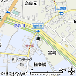京都府八幡市内里（島）周辺の地図