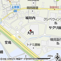 京都府八幡市上奈良大門周辺の地図