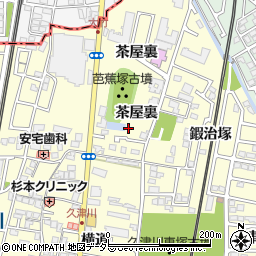 京都府城陽市平川茶屋裏周辺の地図