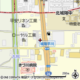 京都府城陽市平川浜道裏46周辺の地図