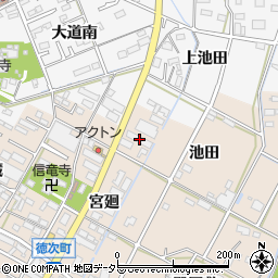 アイシン・エーアイ徳次社宅周辺の地図