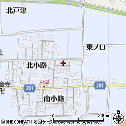 京都府八幡市戸津北小路20周辺の地図