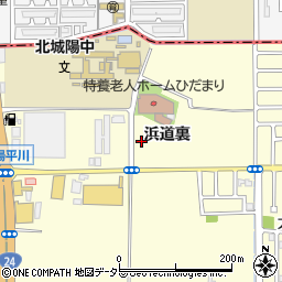 京都府城陽市平川浜道裏27周辺の地図