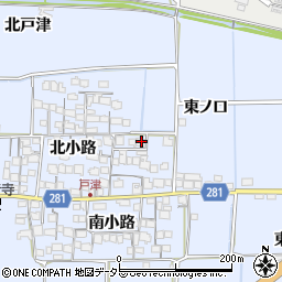 京都府八幡市戸津北小路19周辺の地図