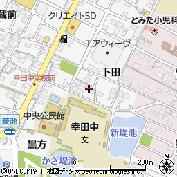 愛知県額田郡幸田町菱池下田111周辺の地図