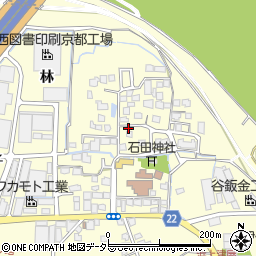 京都府八幡市上津屋里垣内84周辺の地図