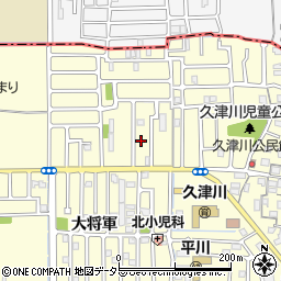 京都府城陽市平川浜道裏3周辺の地図