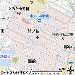 愛知県額田郡幸田町横落竹ノ花61-3周辺の地図
