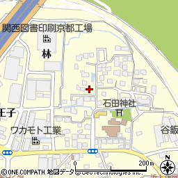 京都府八幡市上津屋里垣内23周辺の地図