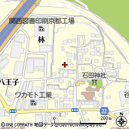 京都府八幡市上津屋里垣内24周辺の地図