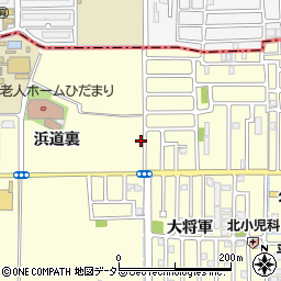 京都府城陽市平川浜道裏16周辺の地図