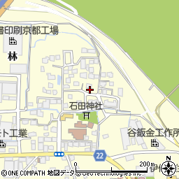 京都府八幡市上津屋里垣内93周辺の地図
