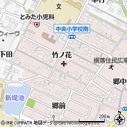 愛知県額田郡幸田町横落竹ノ花62周辺の地図