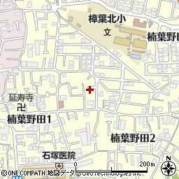 大阪府枚方市楠葉野田周辺の地図