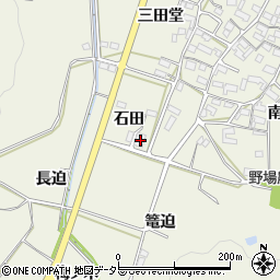 愛知県額田郡幸田町野場石田63周辺の地図
