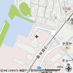 浜田港外材輸入協同組合周辺の地図