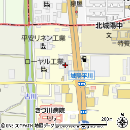 京都府城陽市平川浜道裏47周辺の地図
