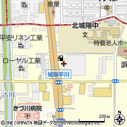 京都府城陽市平川浜道裏41周辺の地図