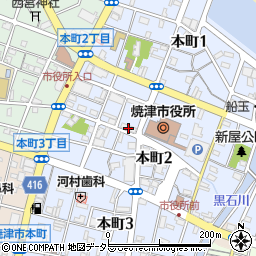 清水銀行焼津支店周辺の地図