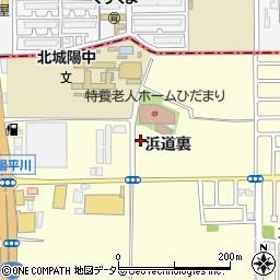 京都府城陽市平川浜道裏27-9周辺の地図