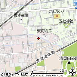 静岡県焼津市三ケ名1786周辺の地図