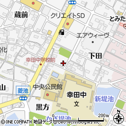 愛知県額田郡幸田町菱池下田105周辺の地図
