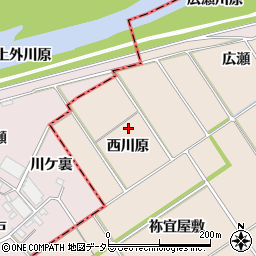愛知県新城市八名井（西川原）周辺の地図