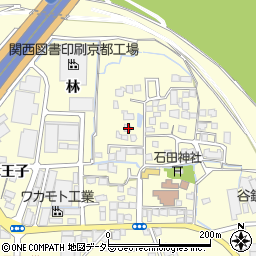 京都府八幡市上津屋里垣内17周辺の地図