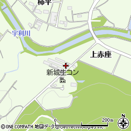 愛知県新城市一鍬田上赤座周辺の地図