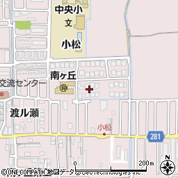 京都府八幡市八幡小松周辺の地図