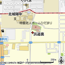 京都府城陽市平川浜道裏27-8周辺の地図