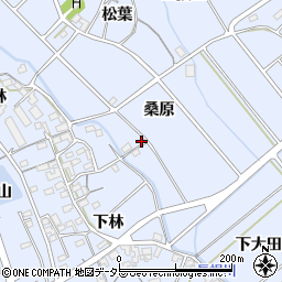 愛知県豊川市萩町桑原周辺の地図