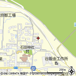 京都府八幡市上津屋里垣内107周辺の地図