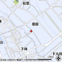 愛知県豊川市萩町（桑原）周辺の地図